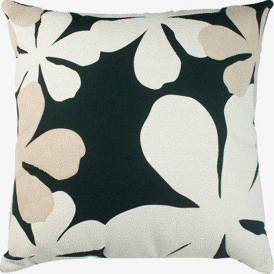 21819 - 2338 - Trio Promocional Flora - Preto | Marfim - 45x45 cm
